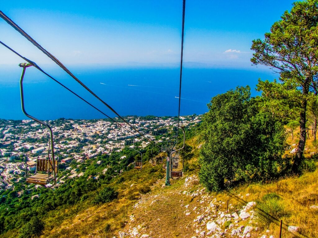 Scenic view from Monte Solaro