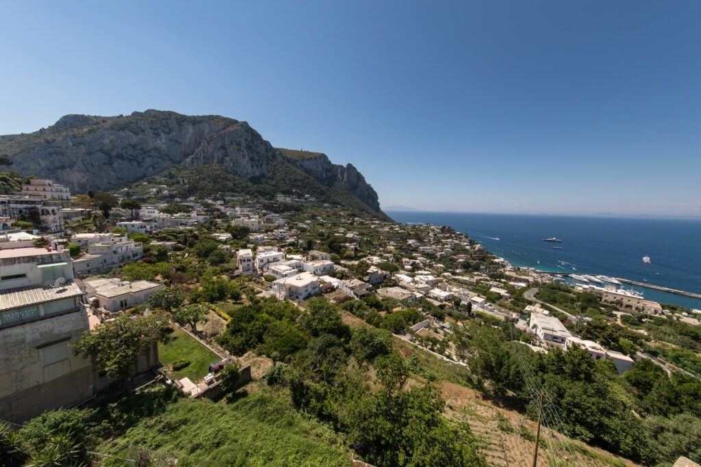 Aerial view of Capri