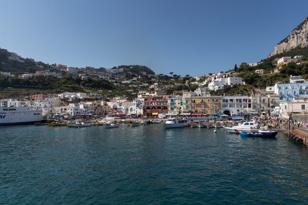 View of Marina Grande from the water