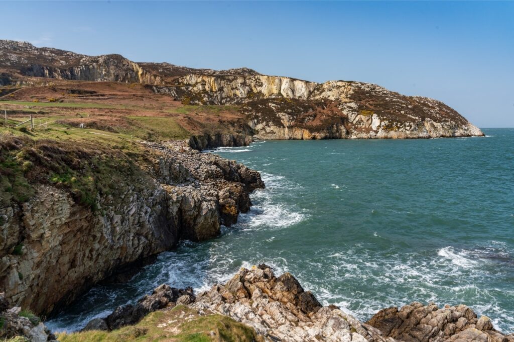 Rugged coastline of Breakwater Country Park