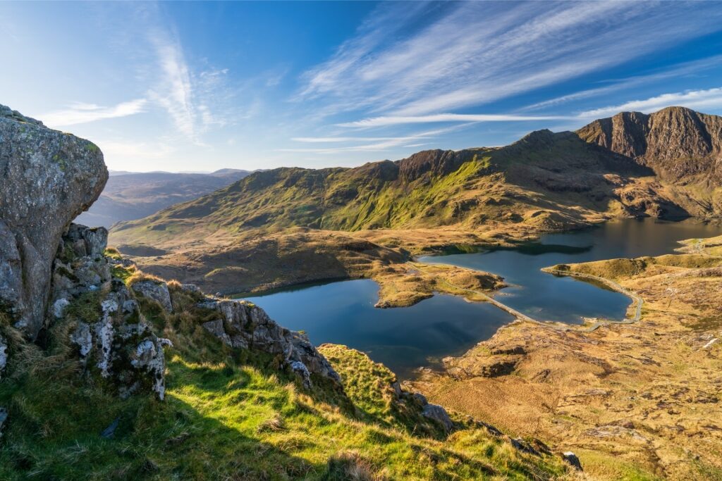 Scenic landscape of Snowdonia