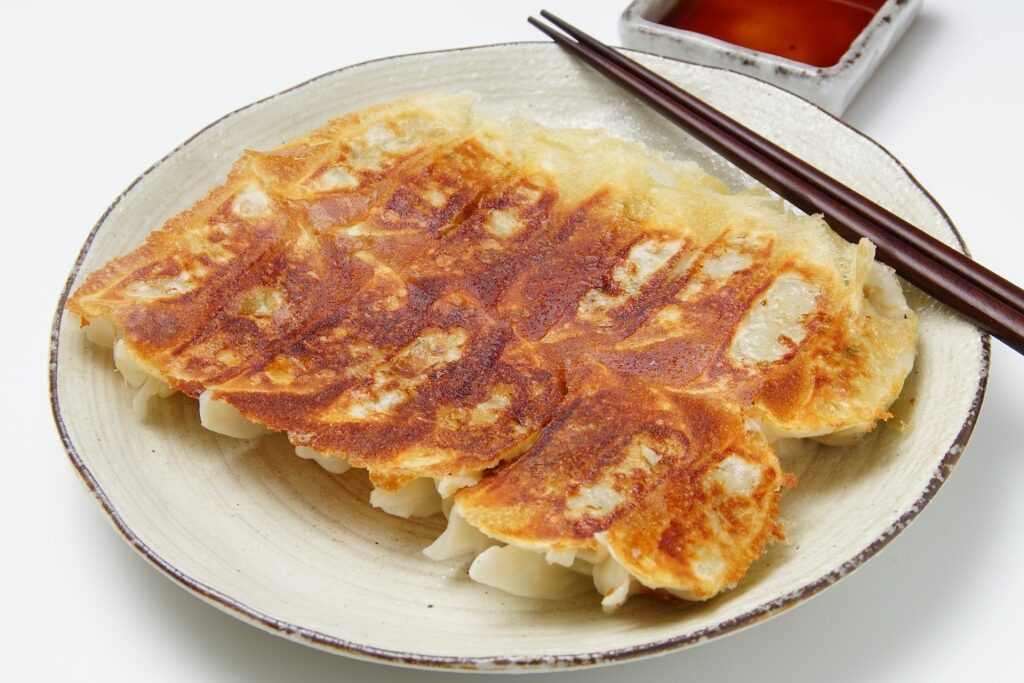 Osaka food - “One-Bite” Gyoza