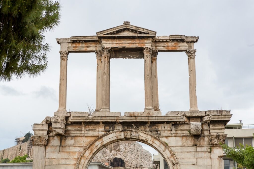 Historic site of Hadrian’s Arch