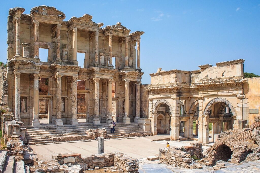 Roman ruins - Library of Celsus in Ephesus, Turkey