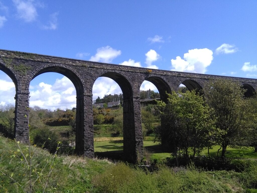 Scenic landscape of Waterford Greenway