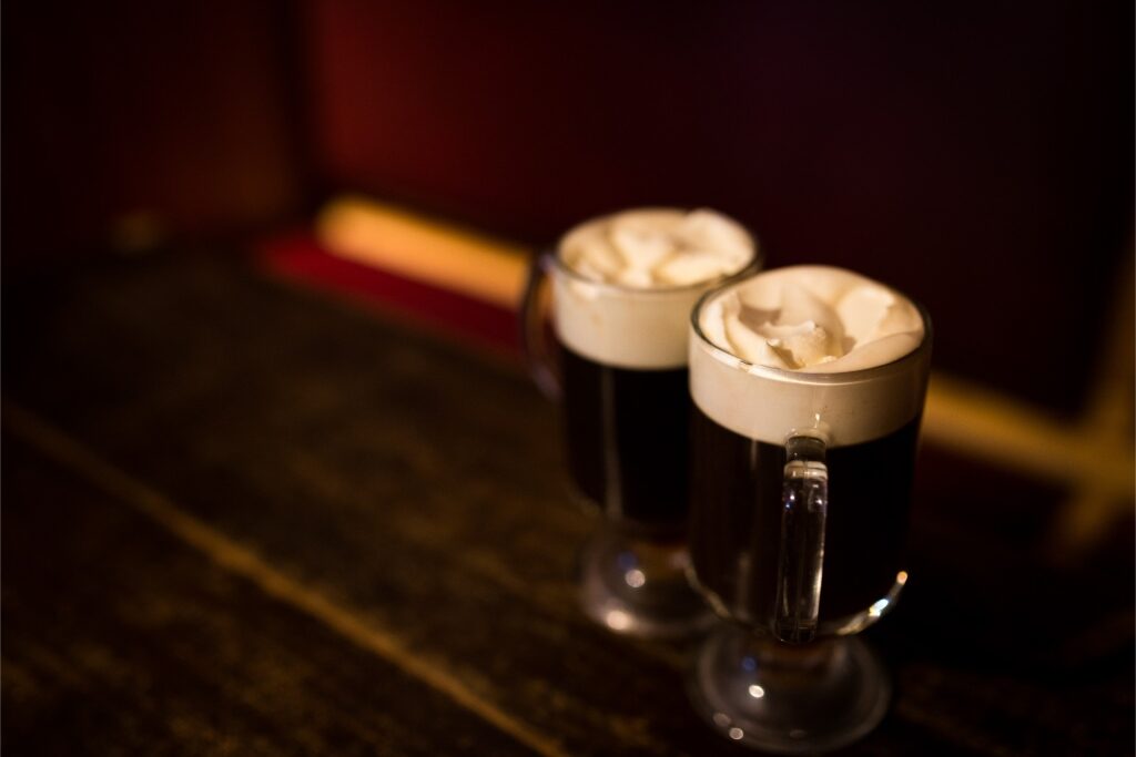 Drinks at a pub in Ireland