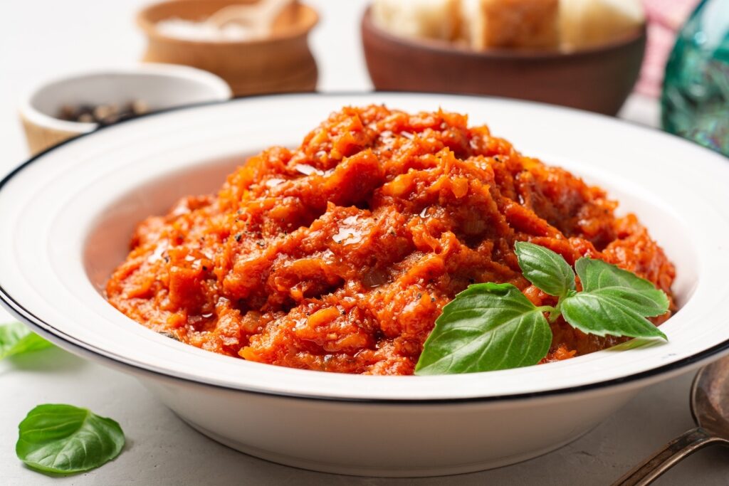 Plate of pappa al pomodoro