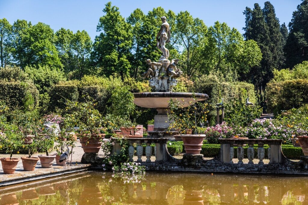 Lush landscape of Boboli Gardens, Florence