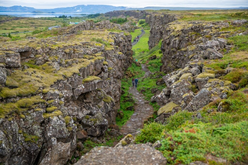 Unique landscape of Thingvellir National Park, Iceland