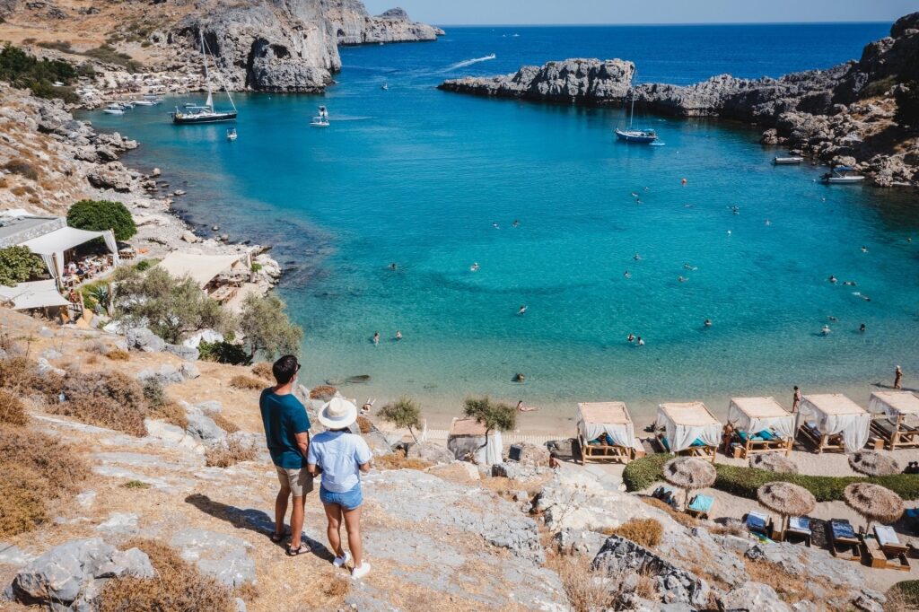 What to wear in Greece - Beach in Rhodes