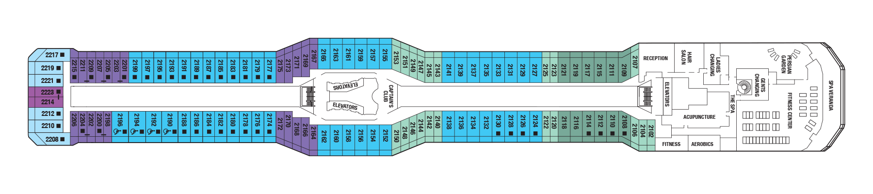 Celebrity Reflection Deck Plans Celebrity Cruises   RF 2192 Deck 12 