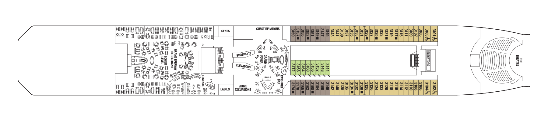 celebrity cruise ship solstice deck plan