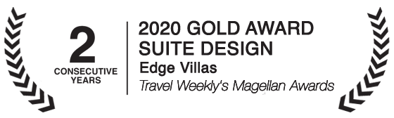 La imagen tiene un atributo ALT vacío; su nombre de archivo es 2-Consecutive-Years-2020-Gold-Award-Suite-Design-Edge-Villas-Travel-Weekly-Magellan-Awards-black.png